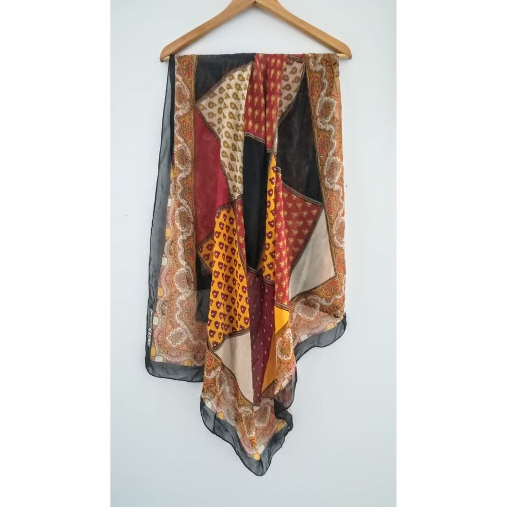 Vintage Souleiado silk scarf/shawl